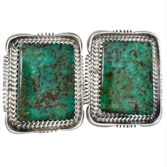 Maria Plattero Jewelry - Maria Platero (Navajo) Sterling Silver Turquoise Post Earrings